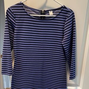 Old Navy Purple and Black Striped Dress
